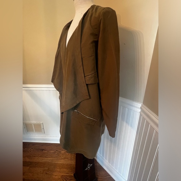 Bar lll Utility Lightweight Jacket, Soft drapey army Green great condition M - Picture 2 of 7